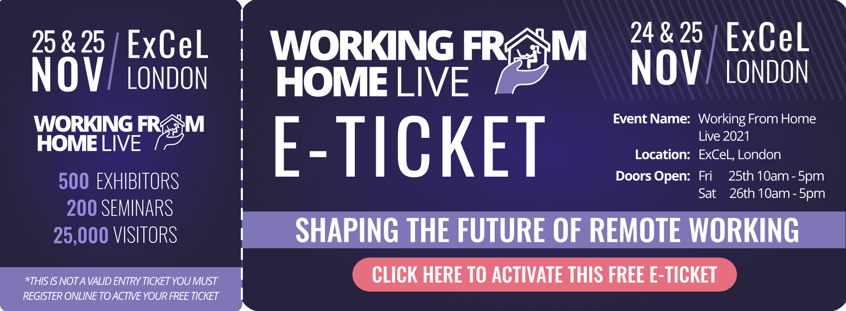 Working From Live E-Ticket
